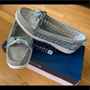 Sherry top-spider angelfish open mesh boat shoe